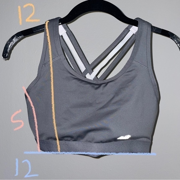 Avia Sports Bra Cross Strappy Back Wireless with Medium Support - Picture 5 of 5